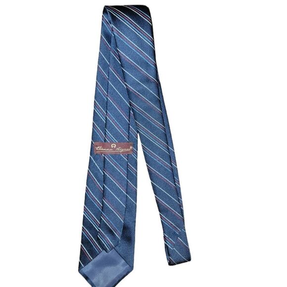 Vintage Etienne Aigner Navy Tie - Picture 5 of 8